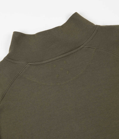 Pop Trading Company Sportswear Company Lightweight Halfzip Sweatshirt - Combat