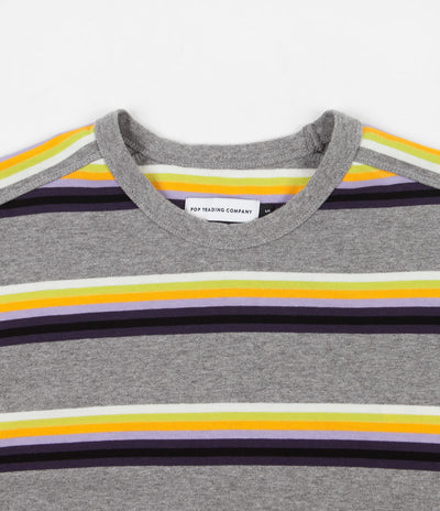 Pop Trading Company Striped Long Sleeve T-Shirt - Multicolour