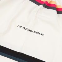Pop Trading Company Striped Long Sleeve T-Shirt - Off White thumbnail