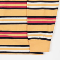 Pop Trading Company Striped Long Sleeve T-Shirt - Orange / Multicolour thumbnail