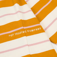 Pop Trading Company Striped Long Sleeve T-Shirt - Spruce Yellow thumbnail