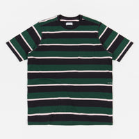 Pop Trading Company Striped Pocket T-Shirt - Green / Multicolour thumbnail