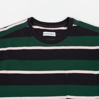 Pop Trading Company Striped Pocket T-Shirt - Green / Multicolour thumbnail