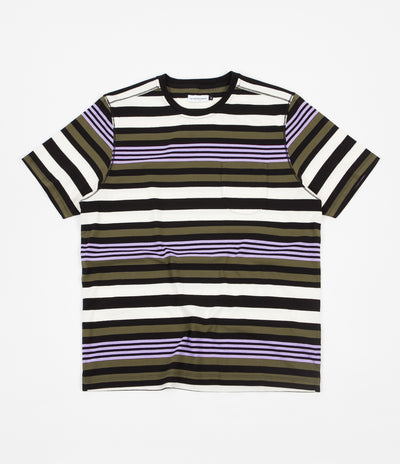 Pop Trading Company Striped Pocket T-Shirt - Multicolour