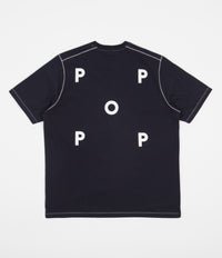 Pop Trading Company Training Company Logo T-Shirt - Navy / White