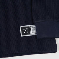 Pop Trading Company Waffle Long Sleeve T-Shirt - Navy thumbnail
