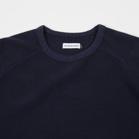 Pop Trading Company Waffle Long Sleeve T-Shirt - Navy thumbnail