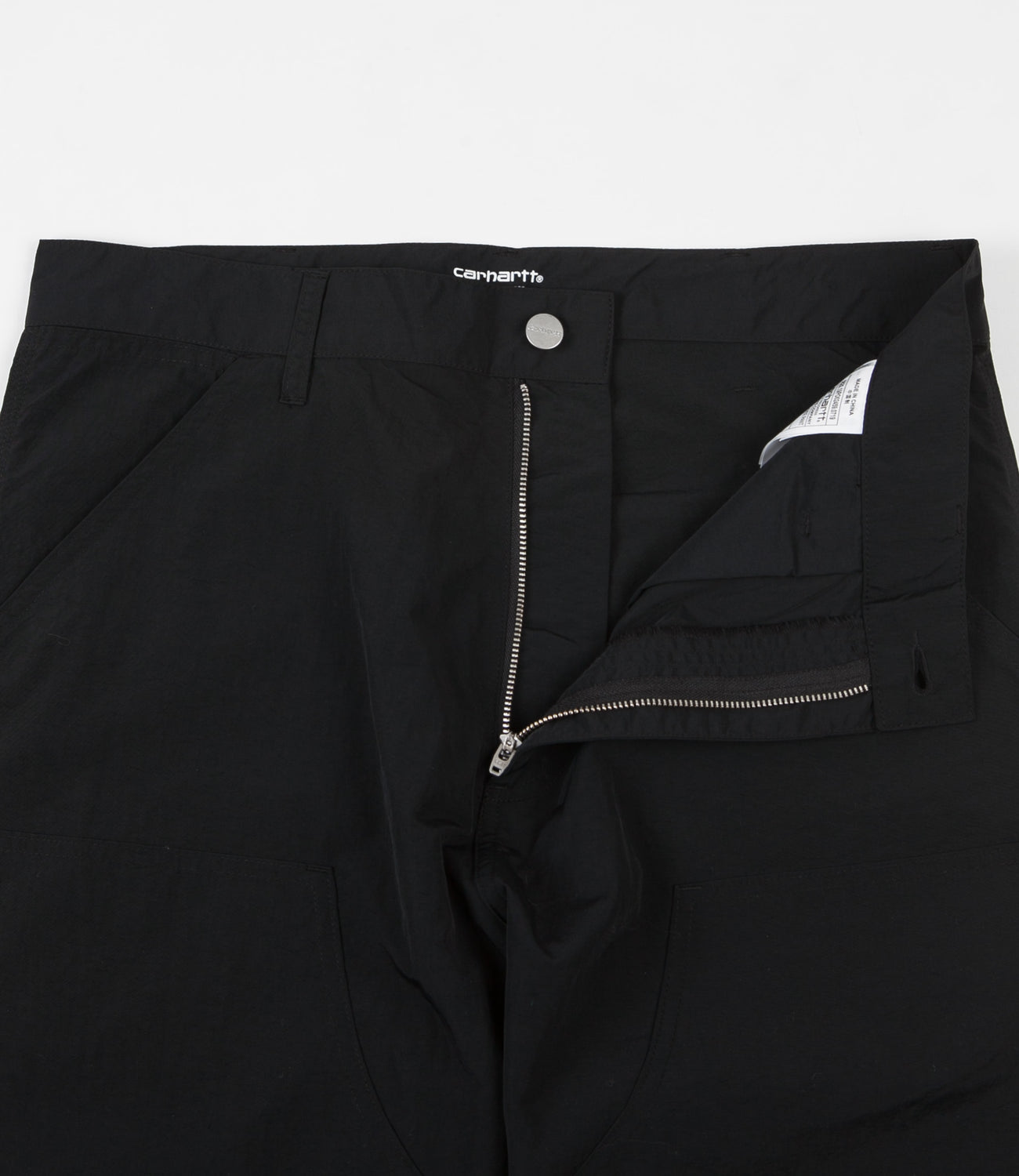 Pop Trading Company x Carhartt Double Knee Pants - Black | Flatspot