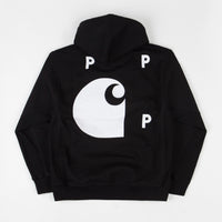 Pop Trading Company x Carhartt Hoodie - Black thumbnail