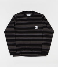 Pop Trading Company x Carhartt Long Sleeve Pocket T-Shirt - Black