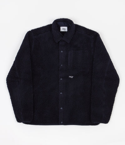 Pop Trading Company x Dancer Fleece Shirt - Navy