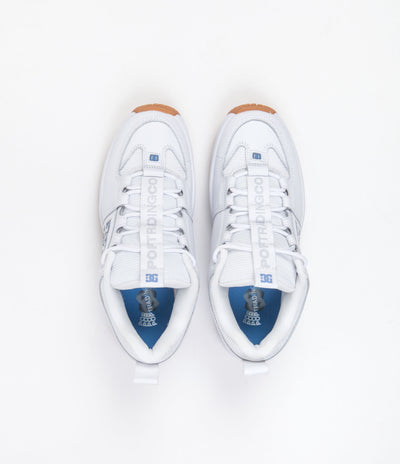 Pop Trading Company x DC Lynx OG Shoes - White / Blue Shadow