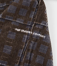 Pop Trading Company x Gilles De Brock Corduroy Check Shirt - Charcoal |  Flatspot