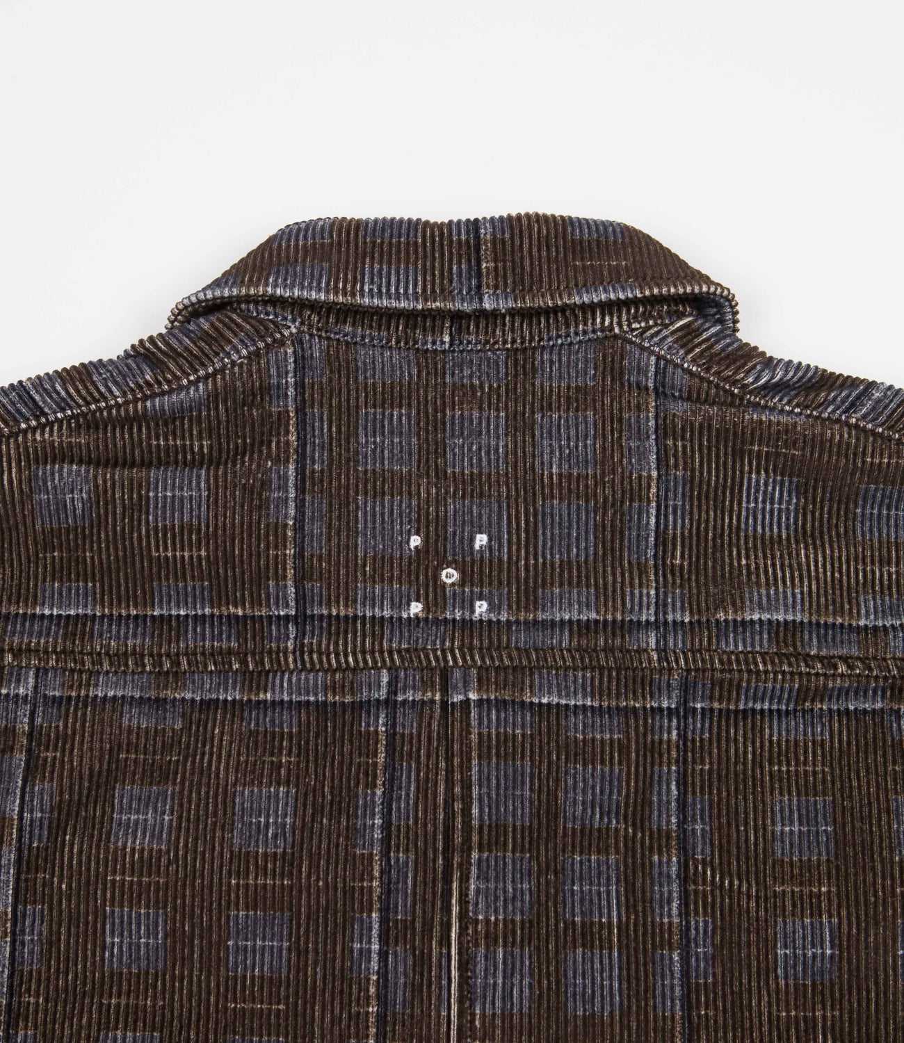 Pop Trading Company x Gilles De Brock Corduroy Check Shirt - Charcoal |  Flatspot