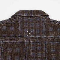 Pop Trading Company x Gilles De Brock Corduroy Check Shirt - Charcoal / Delicioso thumbnail