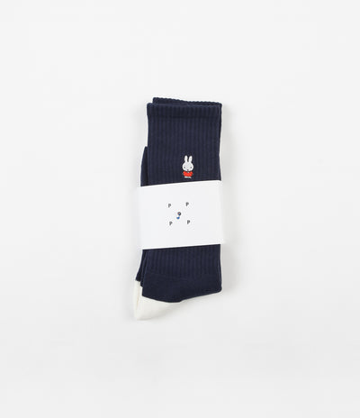 Pop Trading Company x Miffy Bruna Sportswear Socks - Navy