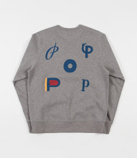 Pop Trading Company x Parra Logo Crewneck Sweatshirt - Heather Grey