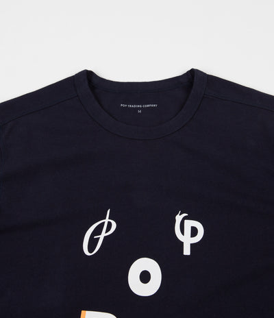 Pop Trading Company x Parra Long Sleeve T-Shirt - Navy