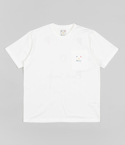 Pop Trading Company x Paul Smith Embroidered Logo T-Shirt - White