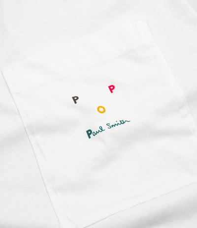 Pop Trading Company x Paul Smith Embroidered Logo T-Shirt - White