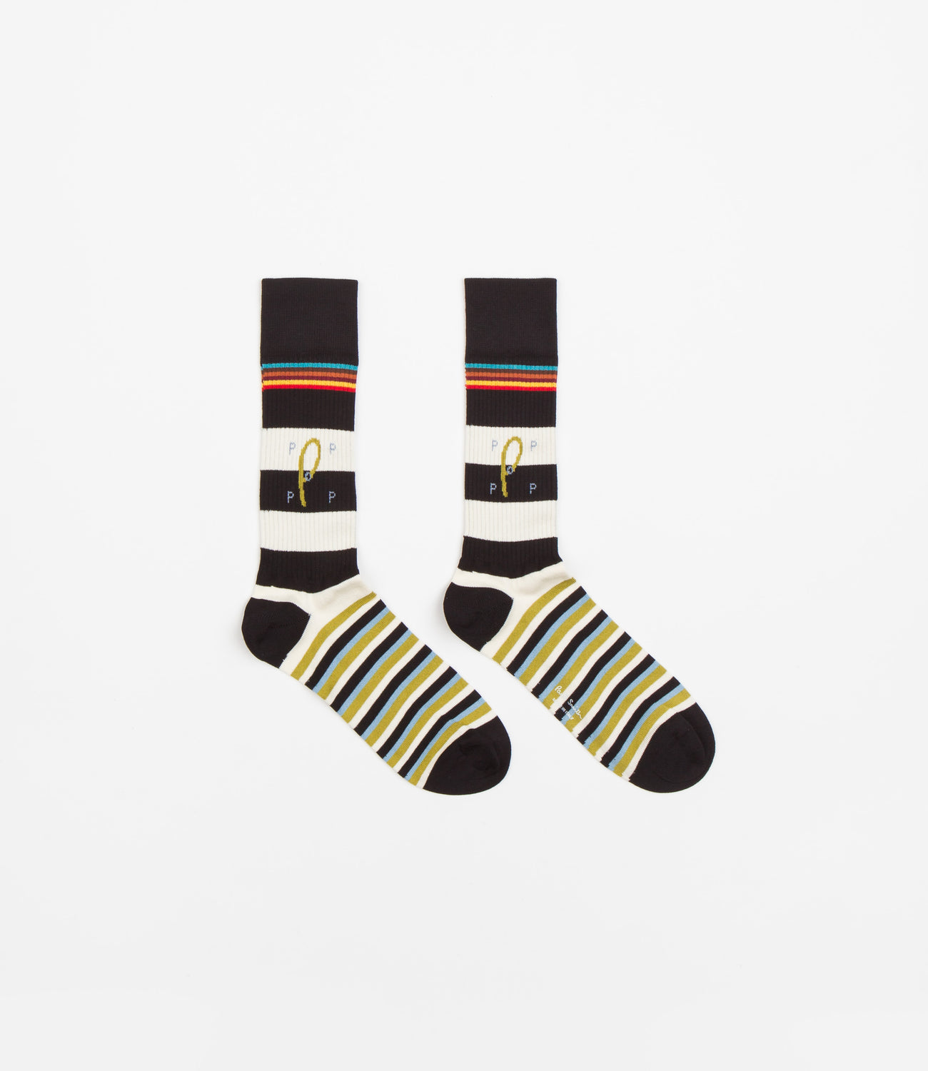 Stan smiths + black with white stripe sport socks