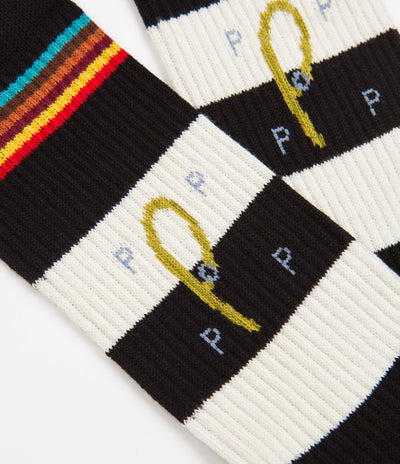 Pop Trading Company x Paul Smith Signature Stripe Sports Socks - Black