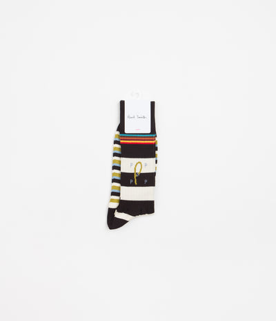 Pop Trading Company x Paul Smith Signature Stripe Sports Socks - Black
