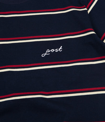Post Details Classic Striped T-Shirt - Navy