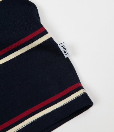 Post Details Classic Striped T-Shirt - Navy
