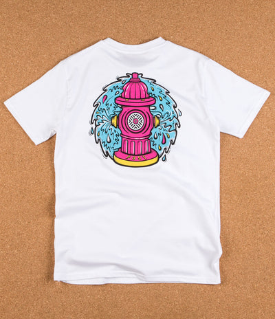 Post Details Decades Splatter Hydrant T-Shirt - White