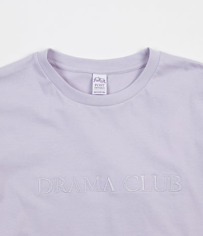 Post Details Drama Club Faces Long Sleeve T-Shirt - Purple