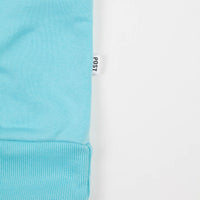 Post Details Embroidery Script Half Zip Sweatshirt - Aqua / Yellow / Peach thumbnail