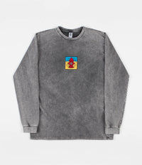 Post Details Pop Hydrant French Terry Long Sleeve T-Shirt - Acid Black