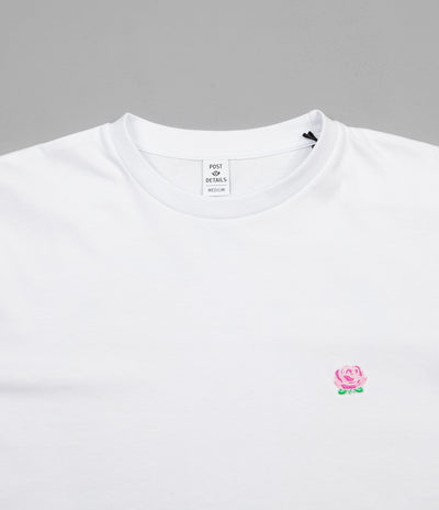 Post Details Roses Long Sleeve T-Shirt - White