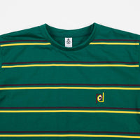 Post Details Striped T-Shirt - Green / Yellow / Burgundy thumbnail