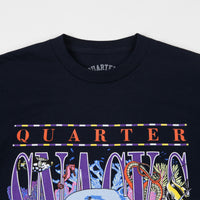 Quartersnacks Always Current T-Shirt - Navy thumbnail