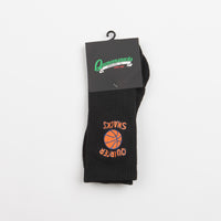 Quartersnacks Ball Is Life Socks in Black thumbnail