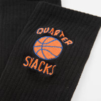Quartersnacks Ball Is Life Socks in Black thumbnail
