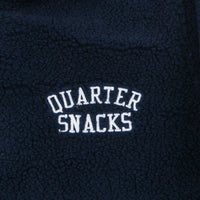 Quartersnacks Chunky Fleece Coach Jacket - Navy thumbnail