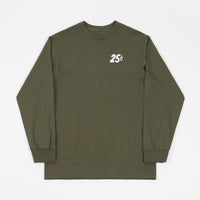 Quartersnacks Classic Snackman Long Sleeve T-Shirt - Olive thumbnail