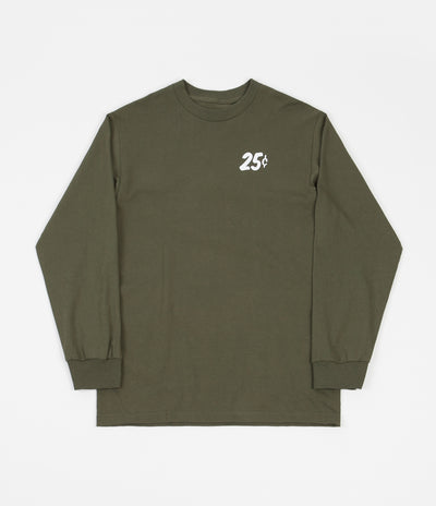 Quartersnacks Classic Snackman Long Sleeve T-Shirt - Olive