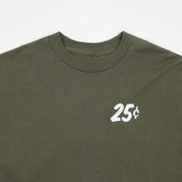 Quartersnacks Classic Snackman Long Sleeve T-Shirt - Olive thumbnail