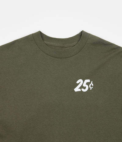 Quartersnacks Classic Snackman Long Sleeve T-Shirt - Olive