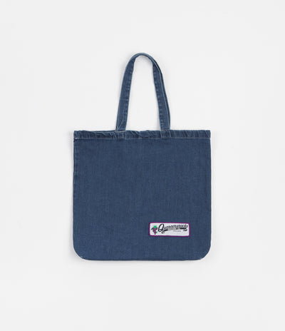 Quartersnacks Denim Grocery Tote Bag - Medium Blue