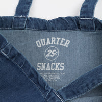 Quartersnacks Denim Grocery Tote Bag - Medium Blue thumbnail