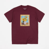 Quartersnacks Fine Art T-Shirt - Burgundy thumbnail
