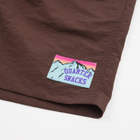 Quartersnacks Hiking Shorts in Brown thumbnail