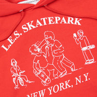 Quartersnacks Les Skatepark Champion Hoodie - Red thumbnail