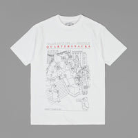 Quartersnacks Presented By T-Shirt - White thumbnail
