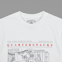 Quartersnacks Presented By T-Shirt - White thumbnail